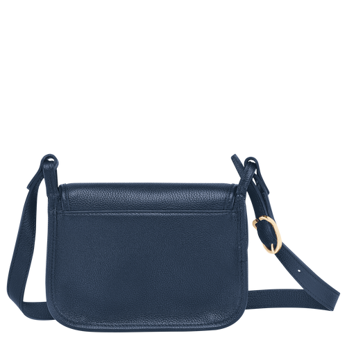 Le Foulonné S Crossbody bag , Navy - Leather - View 4 of  5