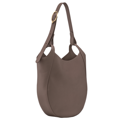 Le Foulonné Hobo bag L, Taupe