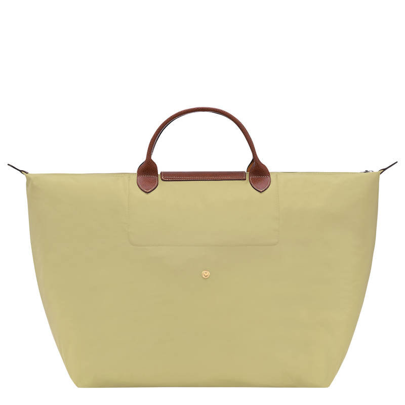 Le Pliage Original L Travel bag , Pistachio - Recycled canvas  - View 4 of  7