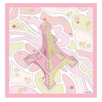 Tour Equestre Silk scarf 70 , Ballerina - Silk