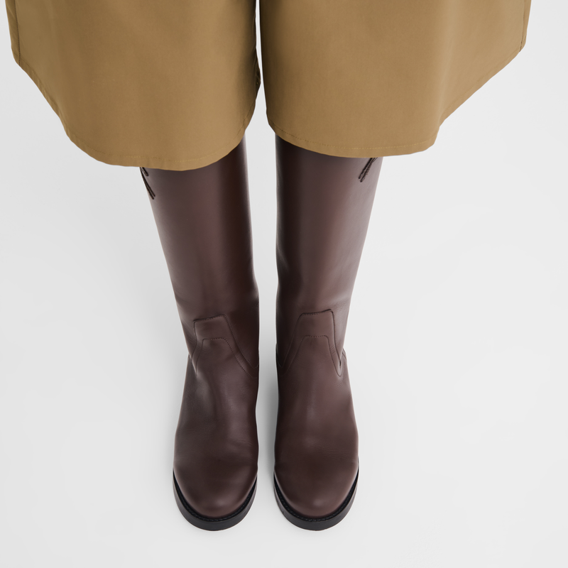 Candice Flat boots , Mocha - Leather  - View 1 of  2