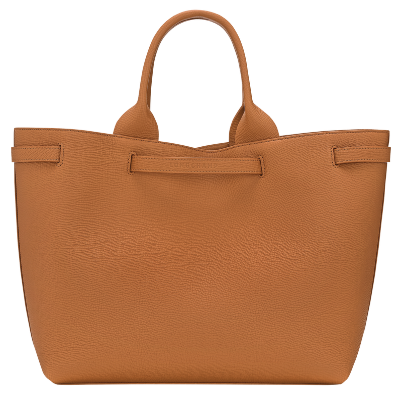 Le Smart L Tote bag , Caramel - Leather  - View 3 of  5