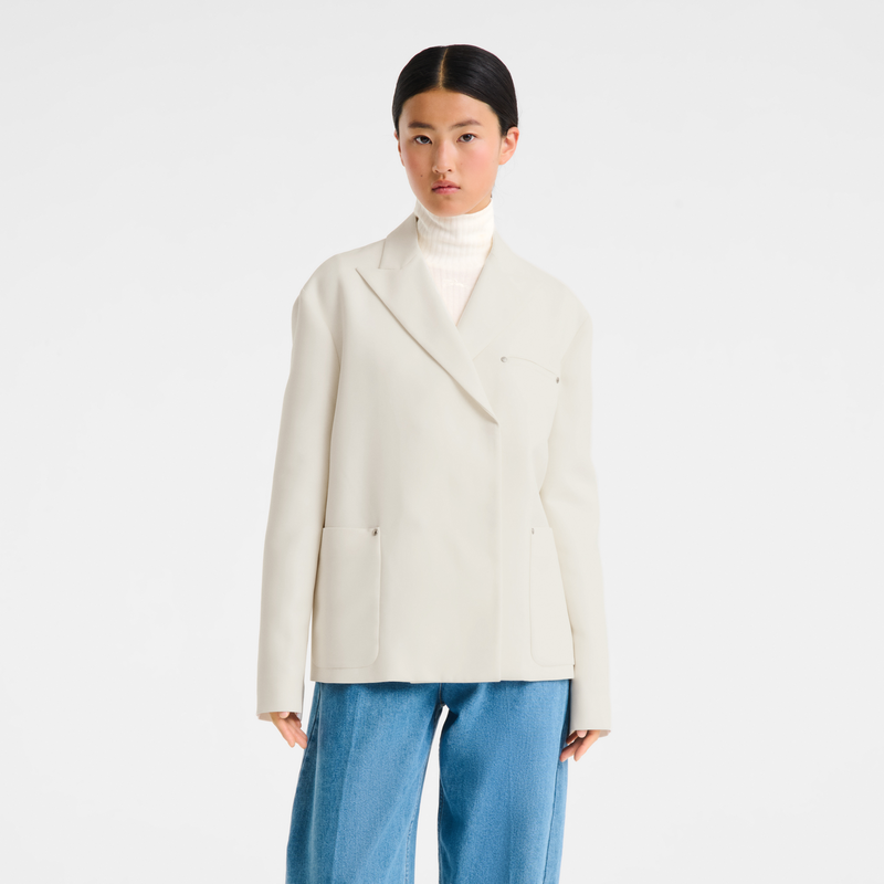 Jacket , Ivory - Crepe  - View 3 of  3