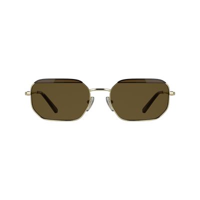 Sunglasses , Gold/Brown - Metal