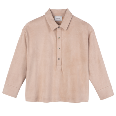 Polo shirt , Pink - Leather