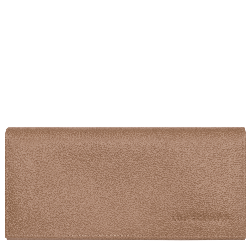 Le Foulonné Long continental wallet , Biscuit - Leather  - View 1 of  3