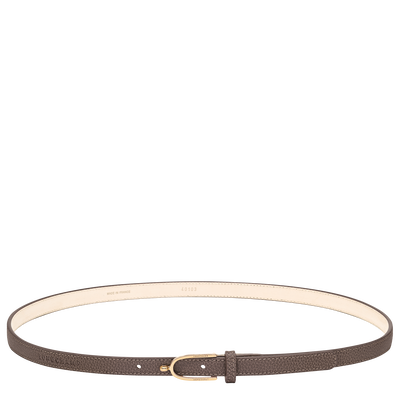 Le Foulonn&eacute; Ladies' belt , Taupe - Leather