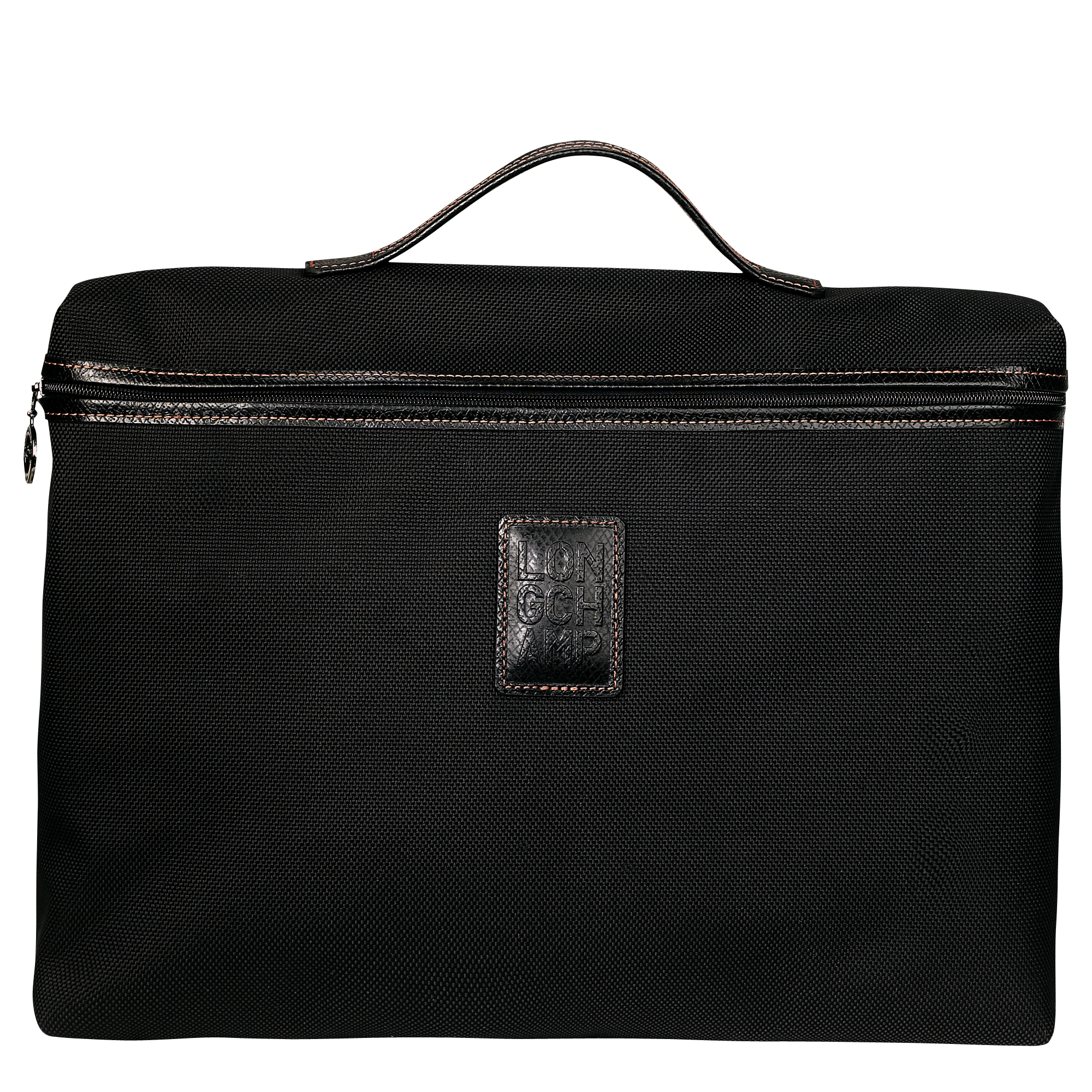 Boxford S Briefcase Black - Recycled canvas | Longchamp TH Boxford S Briefcase Black - Recycled canvas | Longchamp TH