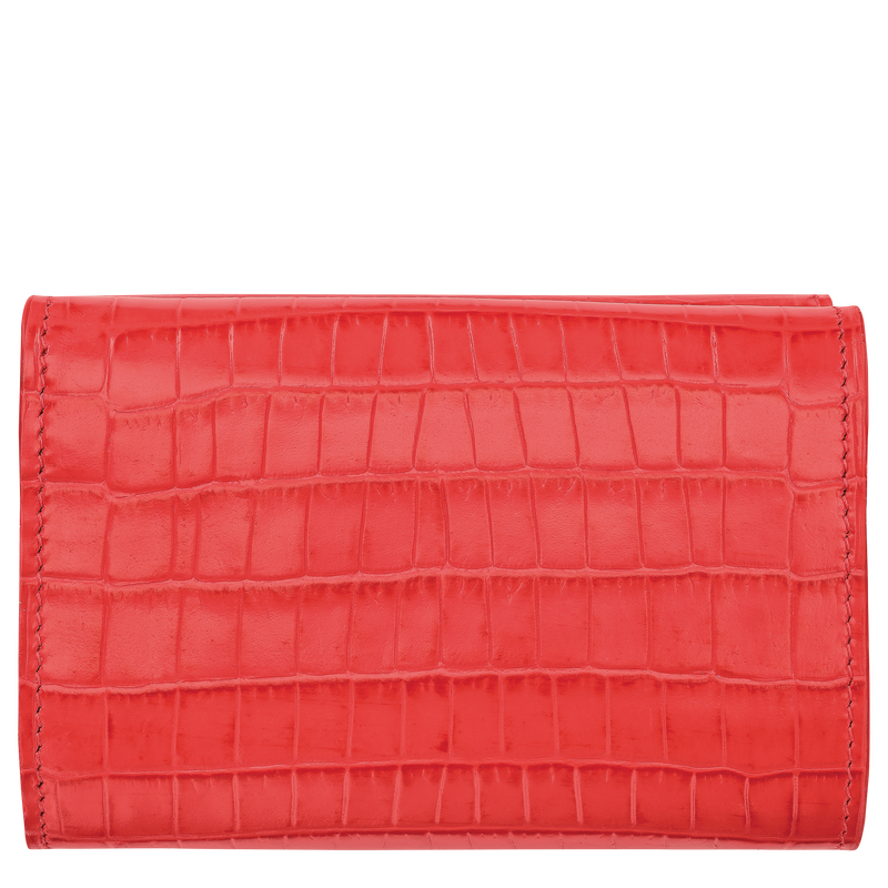 Longchamp Pocket Compact wallet , Vermilion - Leather  - View 2 of  3