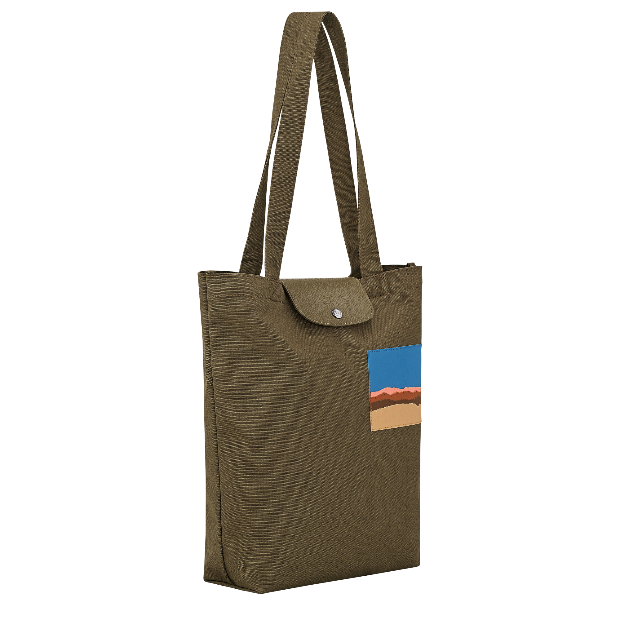 Caroline H&eacute;lain x Longchamp Tote bag M, Olive