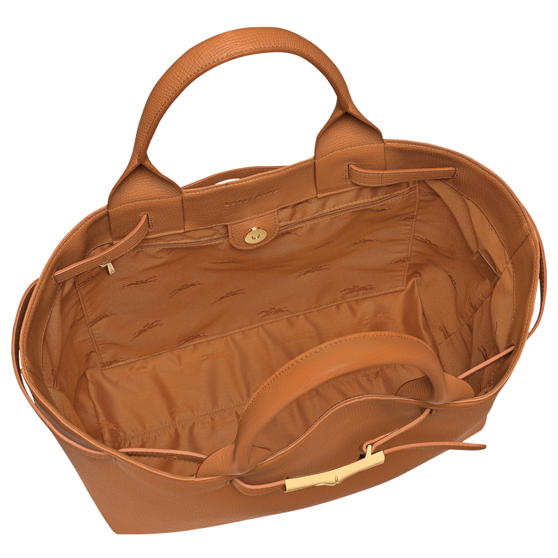 Le Smart L Tote bag , Caramel - Leather  - View 4 of  5