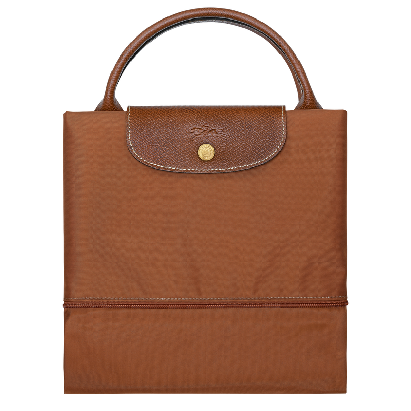 Le Pliage Original Travel bag expandable , Cognac - Recycled canvas  - View 7 of  7