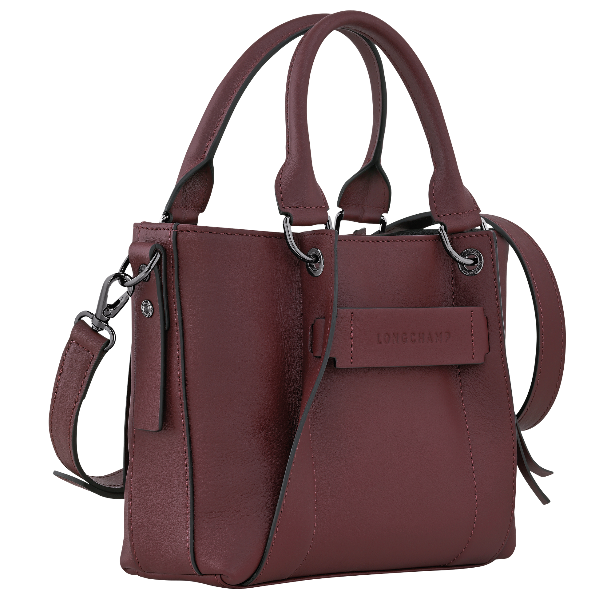 Longchamp 3D Handbag S, Burgundy