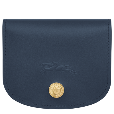 Épure Card holder , Navy - Leather