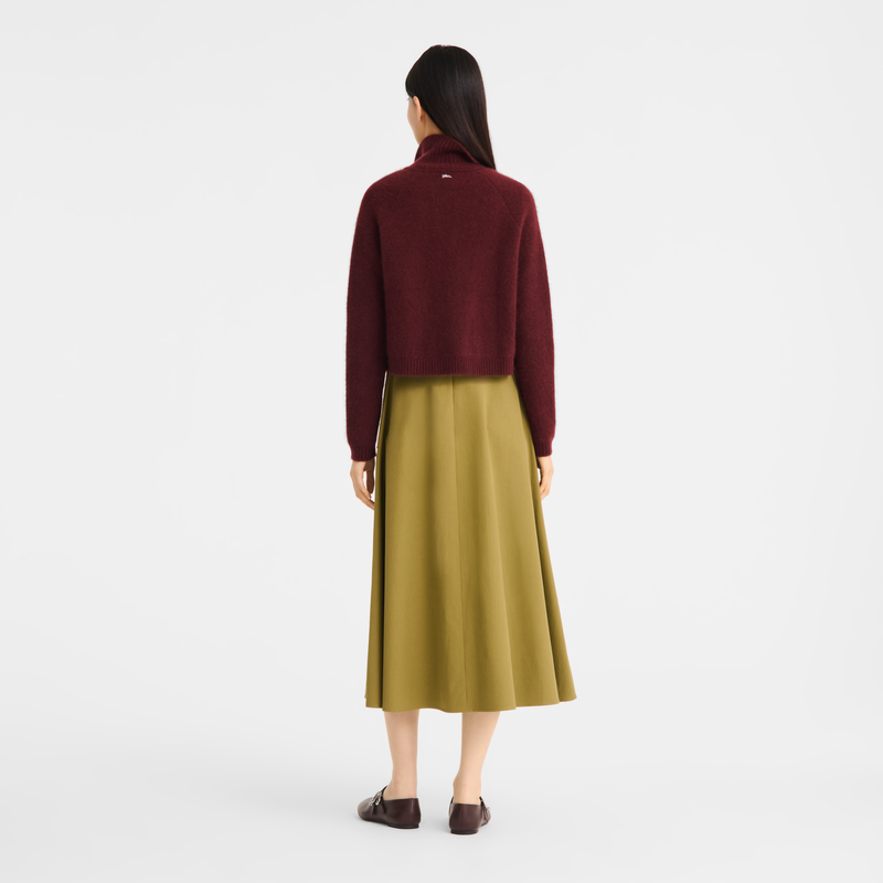 Cardigan , Burgundy - Knit  - View 6 of  6