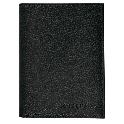 Le Foulonn&eacute; Wallet , Black - Leather