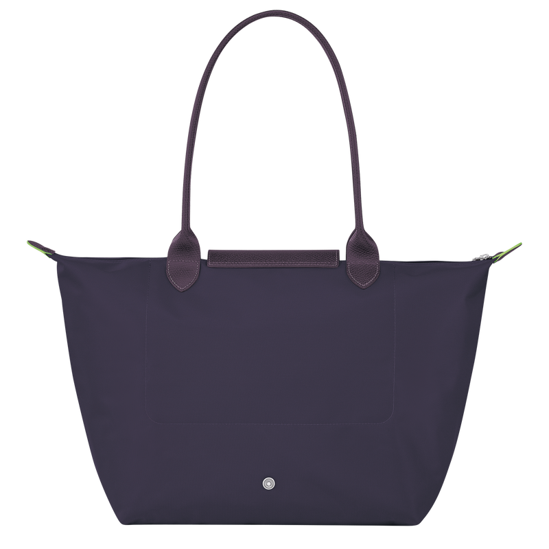 Le Pliage Green L Tote bag , Bilberry - Recycled canvas  - View 4 of  5