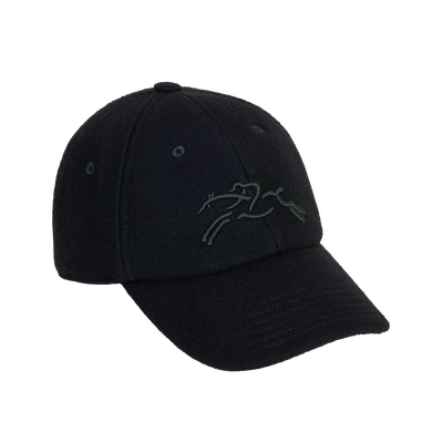Cap , Black - Knit