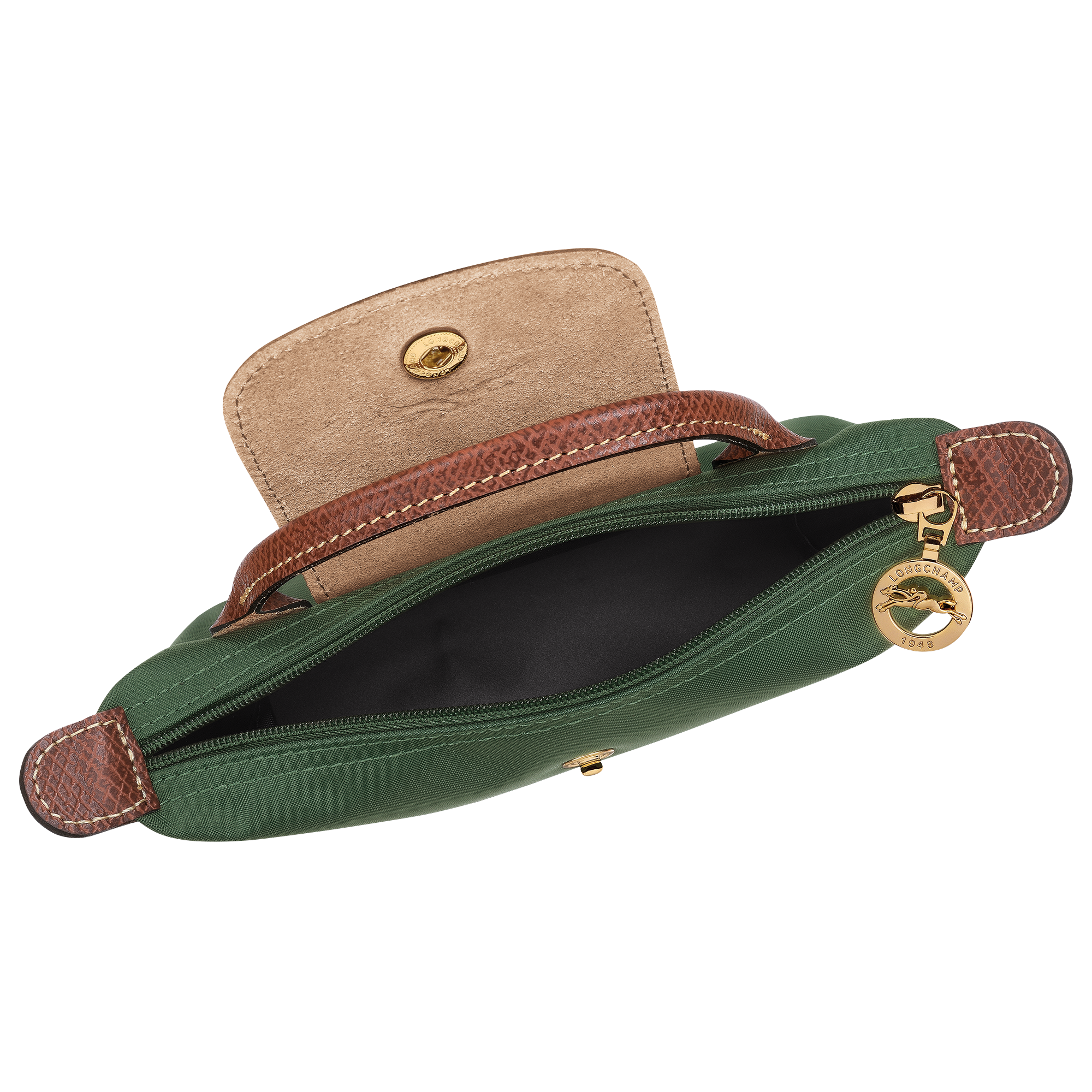 Pouch with handle, British Green - View 5 of
6 - zoom in Le Pliage Original Pouch with handle, British Green