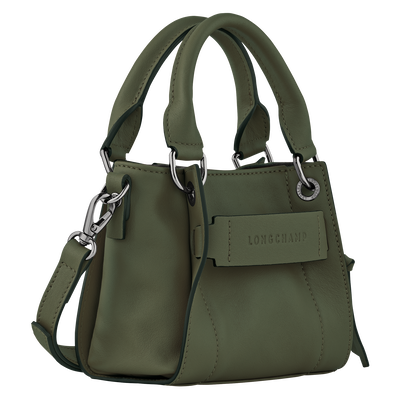 Longchamp 3D XS Handbag , Khaki - Leather