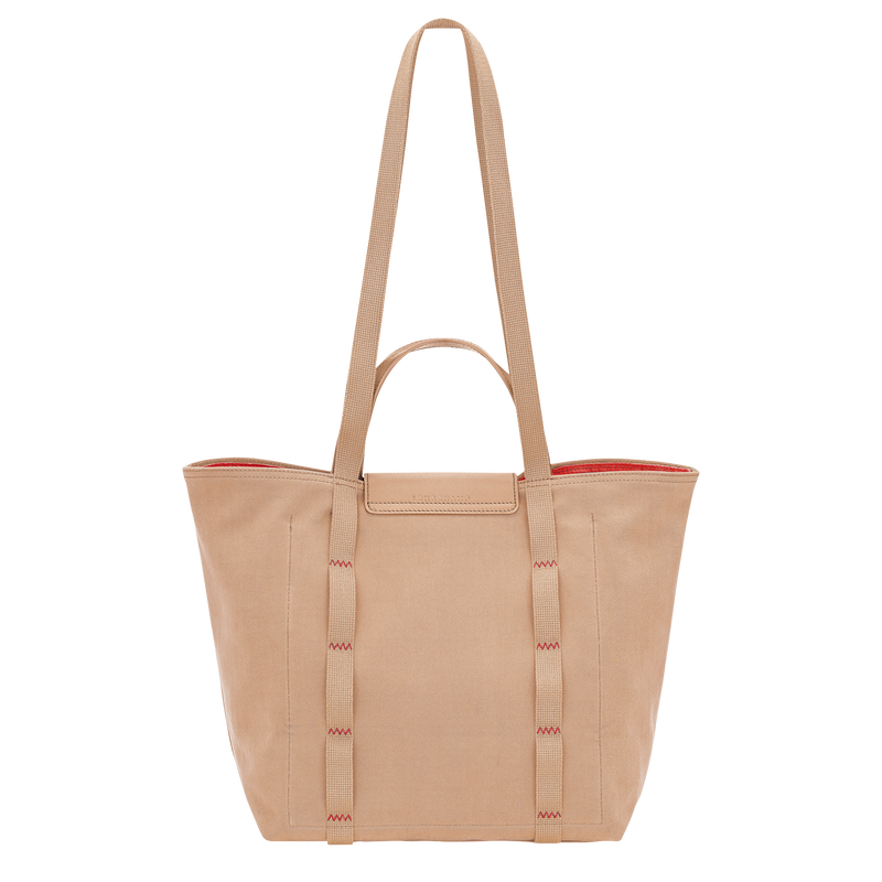 Le Pliage Collection M Tote bag , Beige - Canvas  - View 4 of  6
