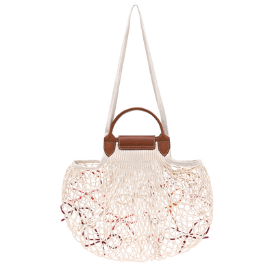 Le Pliage Collection Mesh bag L, Ecru