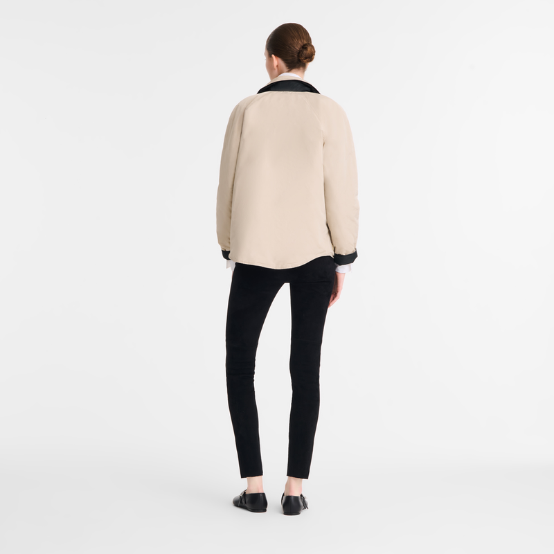 Padded blouson , Black/Paper - Techno taffeta  - View 4 of  8