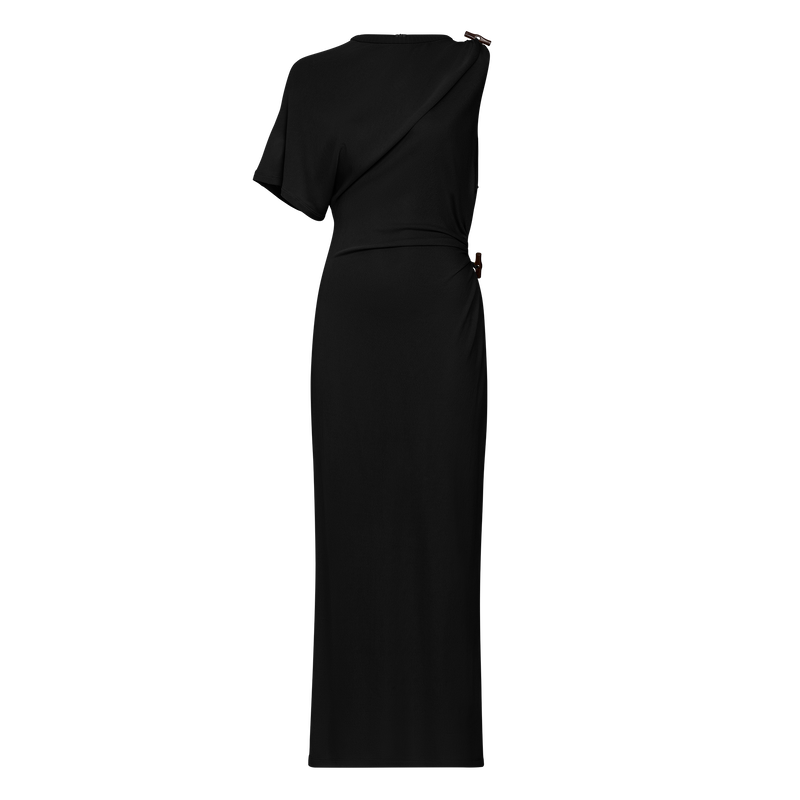 Dress , Black - Crepe jersey  - View 1 of  3