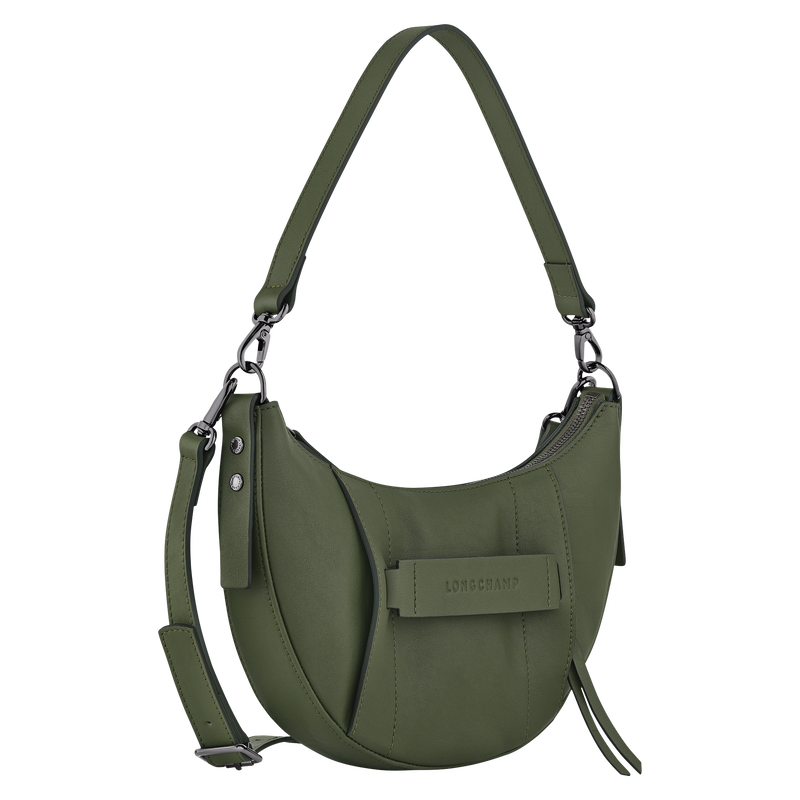 Longchamp 3D S Crossbody bag , Khaki - Leather  - View 3 of  4