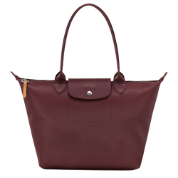 Le Pliage City M Tote bag , Plum - Canvas
