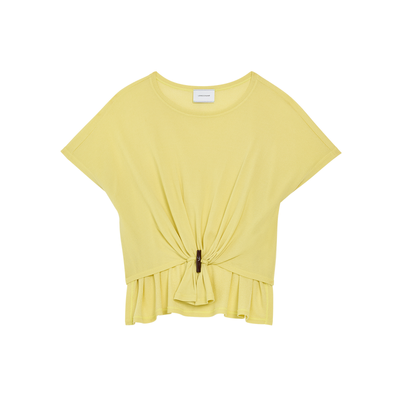 Top , Lime - Crepe jersey  - View 1 of  4