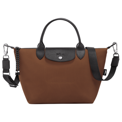 Le Pliage Energy S Handbag , Chocolate - Recycled canvas