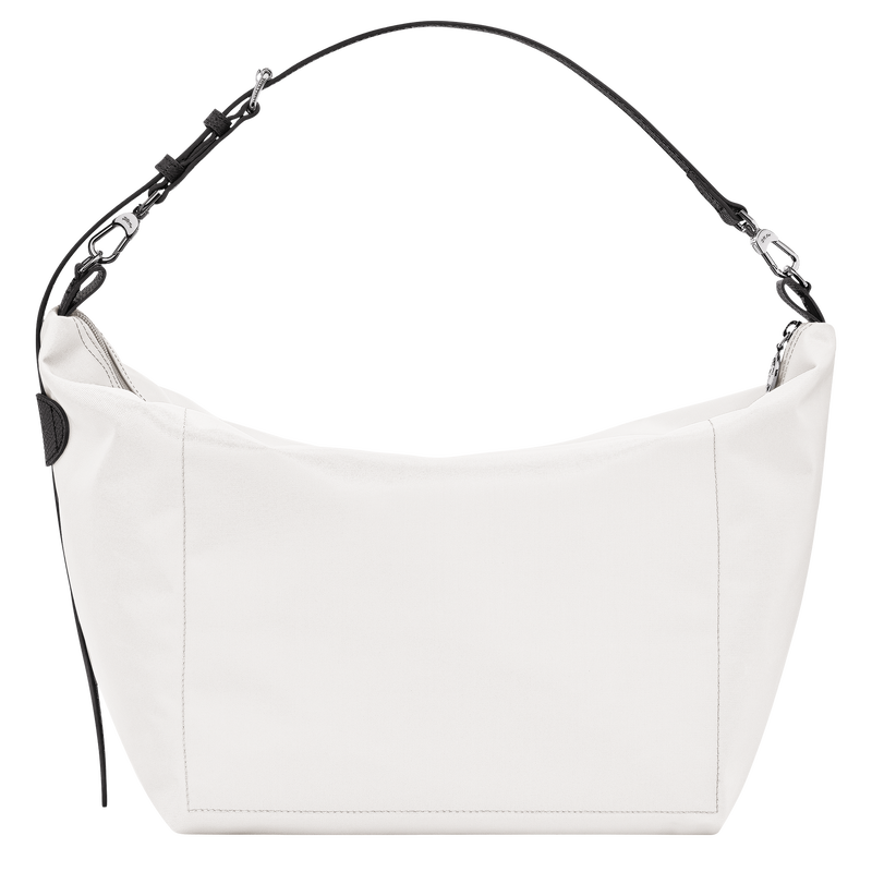 Le Slouchy M Hobo bag , White - Canvas  - View 4 of  5