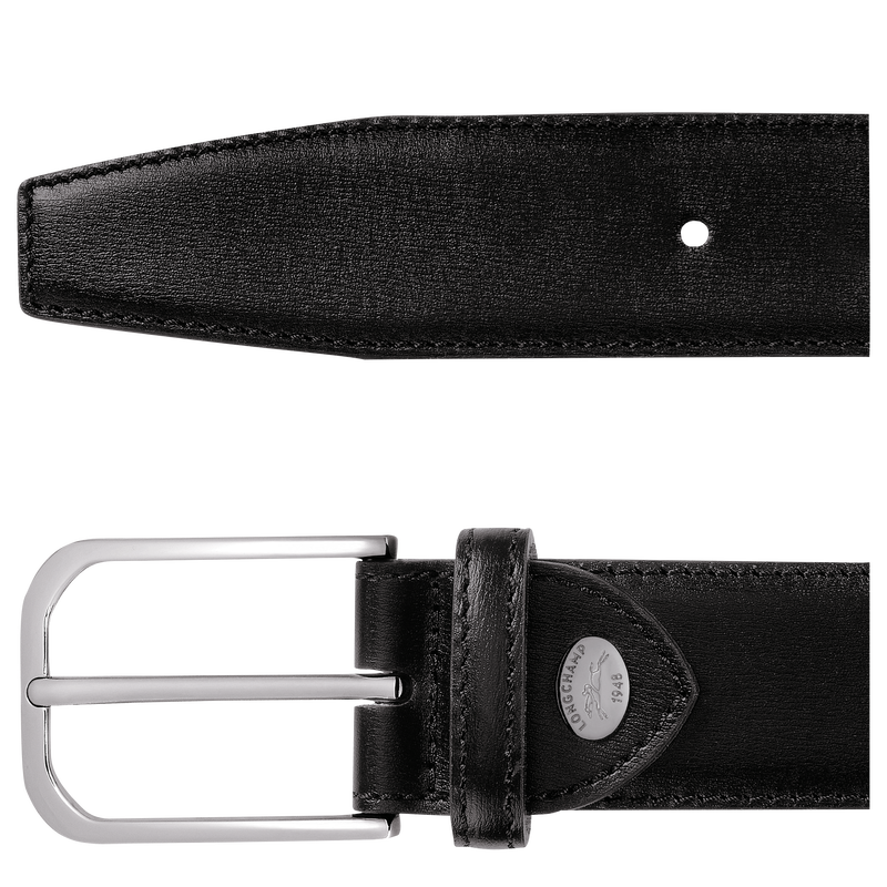 Longchamp Business Men's belt , Black - Leather  - View 3 of  3 Longchamp Business Men's belt , Black - Leather  - View 3 of  3