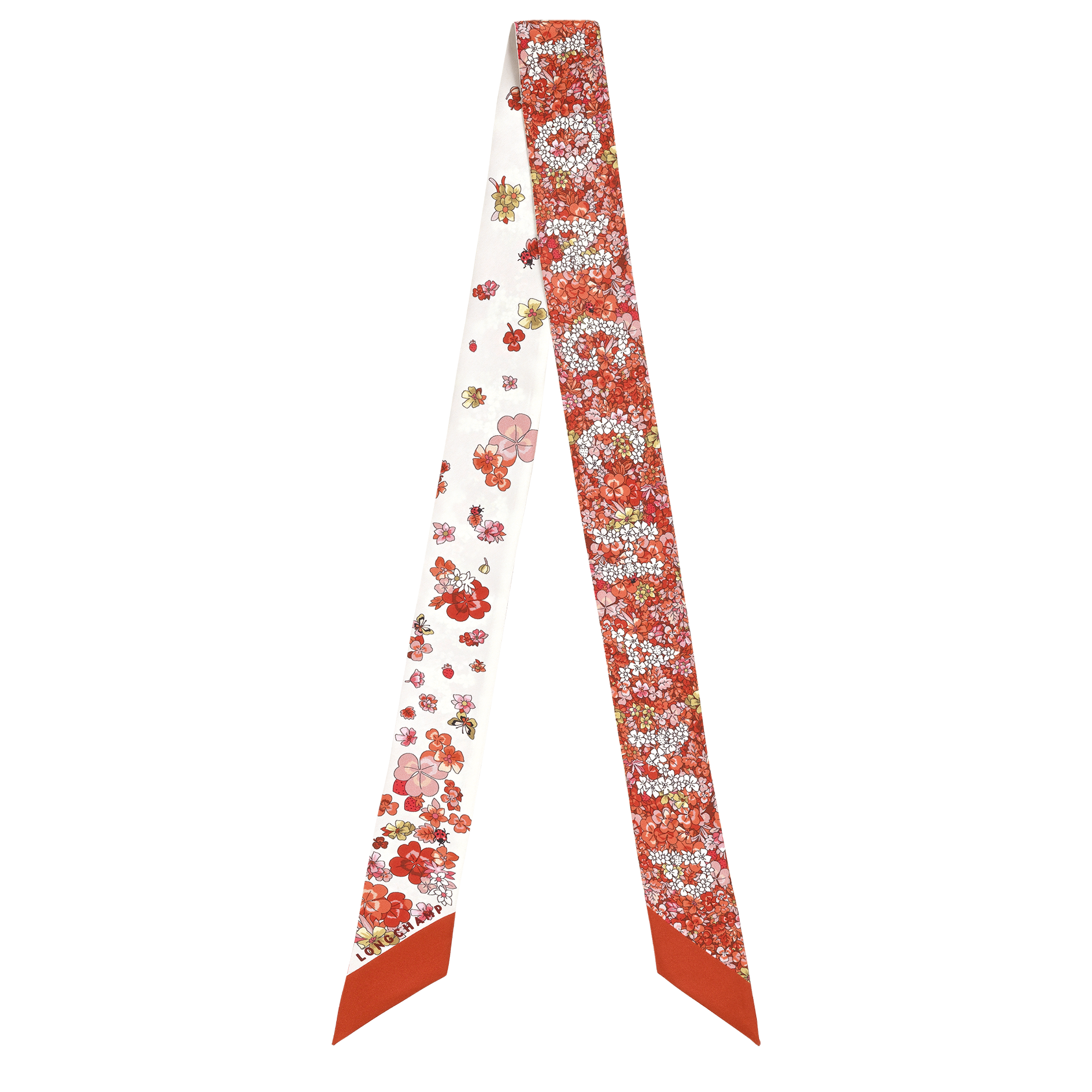 Frise Fleurie Headband, Coral