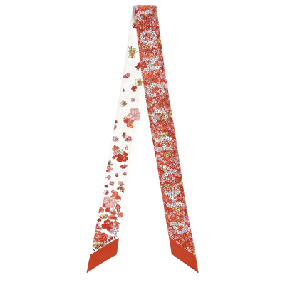 Frise Fleurie Headband, Coral