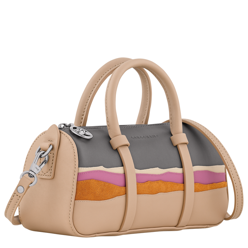 Caroline H&eacute;lain x Longchamp S Handbag , Beige - Leather  - View 2 of  3