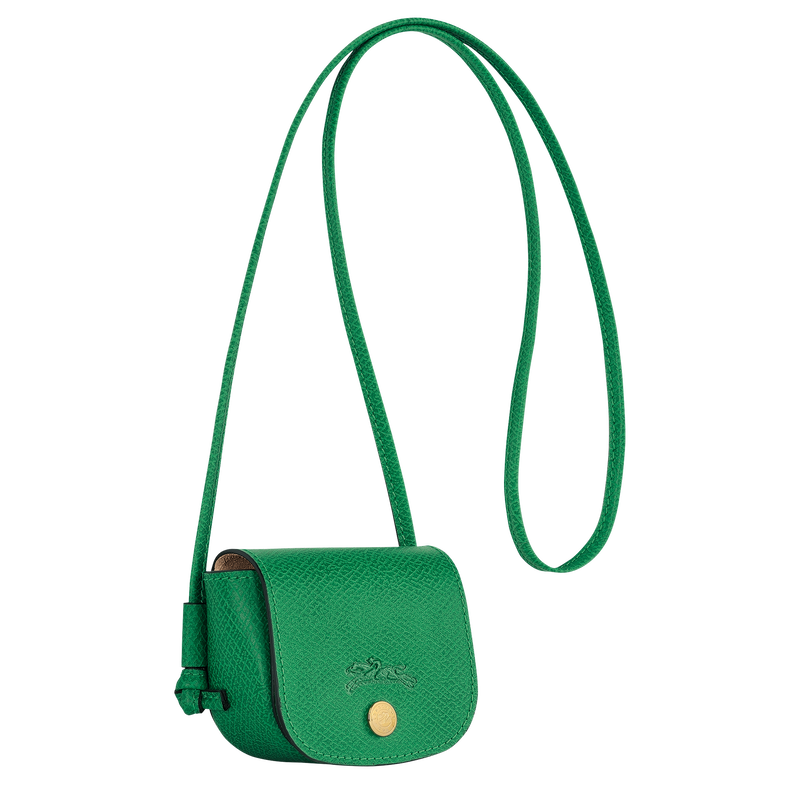 Épure Coin purse with leather lace , Green - Leather  - View 3 of  4