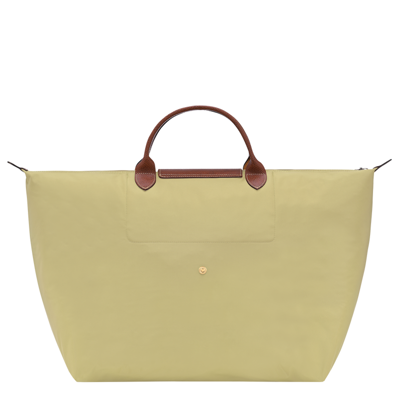 Le Pliage Original L Travel bag , Pistachio - Recycled canvas  - View 4 of  7