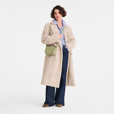 &Eacute;pure S Crossbody bag , Almond Green - Leather