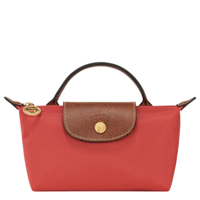 Le Pliage Original Pouch with handle, Tomato