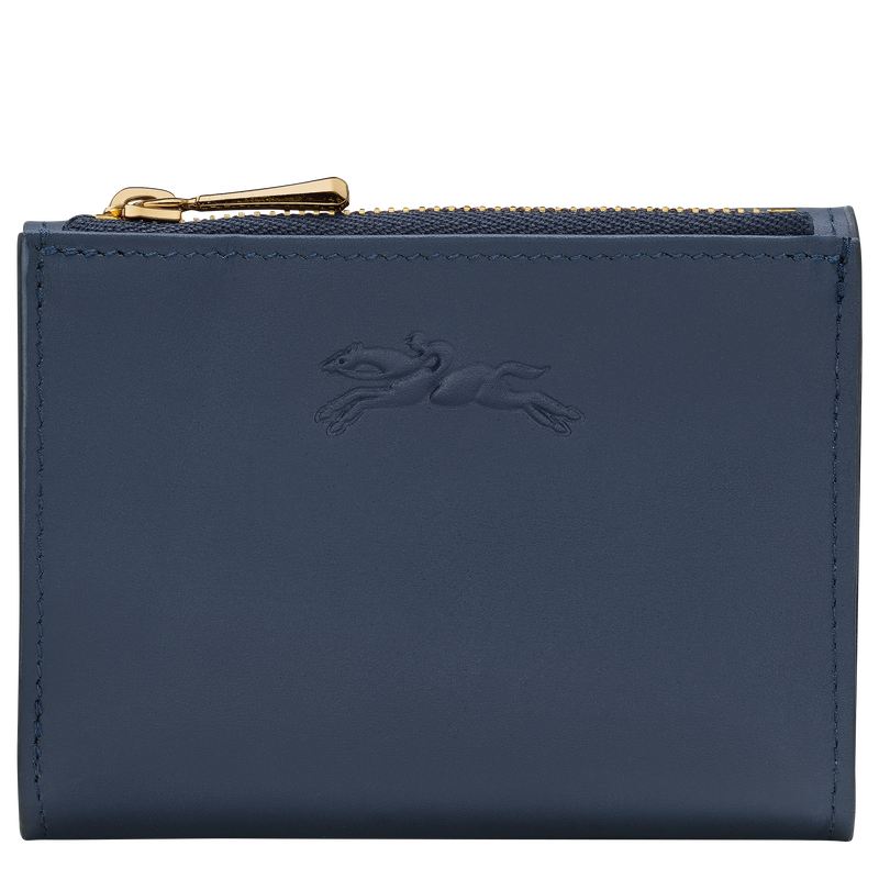 Épure Compact wallet , Navy - Leather  - View 1 of  3 Épure Compact wallet , Navy - Leather  - View 1 of  3