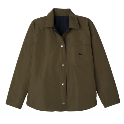 Padded blouson , Navy/Artichoke - Techno taffeta