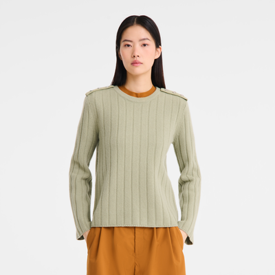 null Sweater, Almond Green