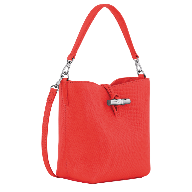 Le Roseau XS Bucket bag , Vermilion - Leather  - View 3 of  5