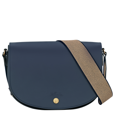 &Eacute;pure M Crossbody bag , Navy - Leather