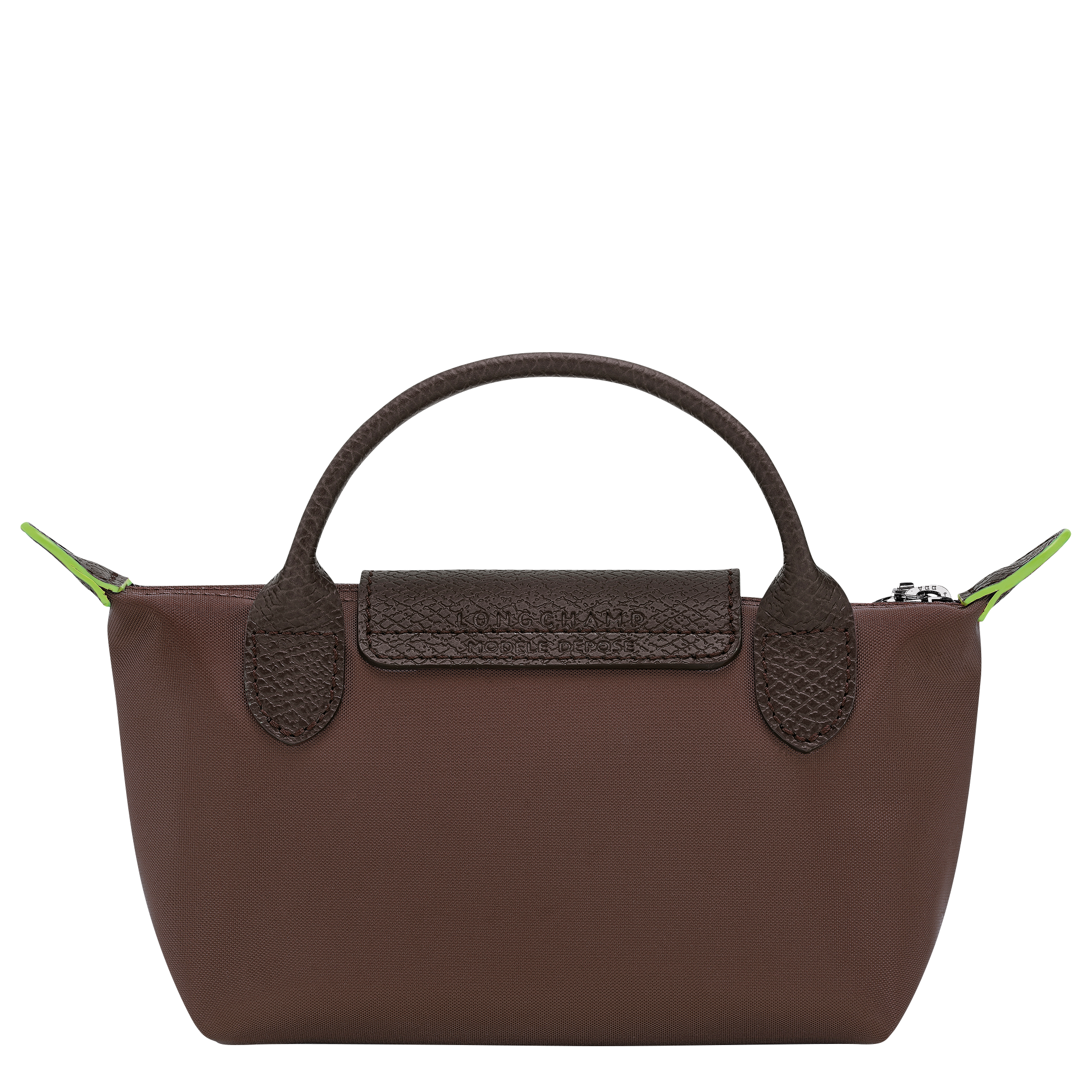 Pouch with handle, Mocha - View 4 of
6 - zoom in Le Pliage Green Pouch with handle, Mocha
