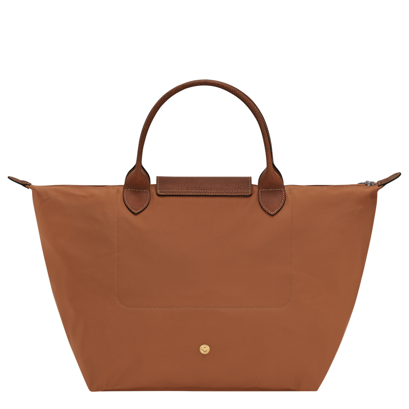 Le Pliage Original M Handbag , Cognac - Recycled canvas  - View 3 of  5