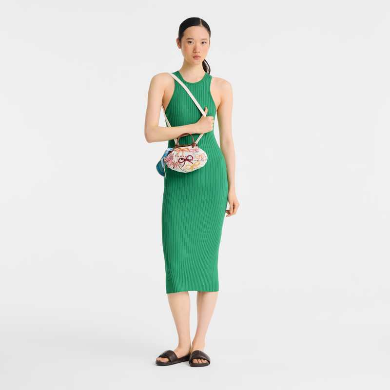 Le Pliage Collection XS Mesh bag , Ecru - Canvas  - View 2 of  4