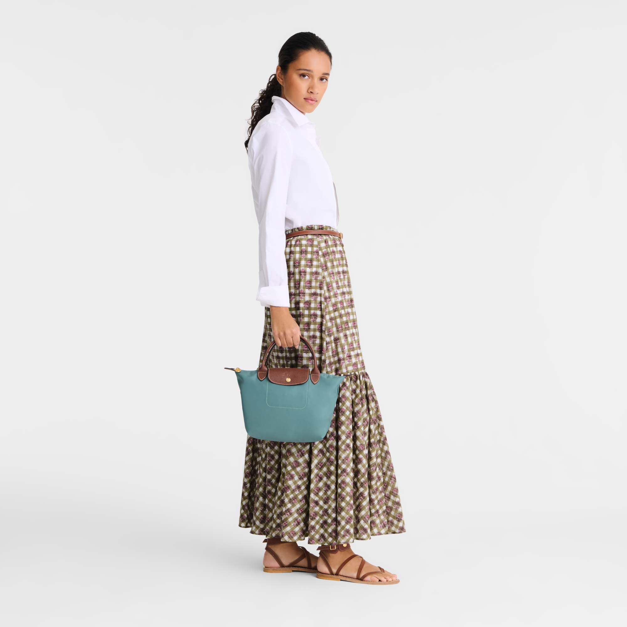 Handbag S, Eucalyptus - View 2 of 
        7 - zoom in Le Pliage Original Handbag S, Eucalyptus